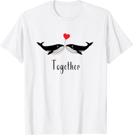 Orca, whales in love, environmental protection, Whale T-Shirt