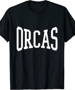 Orcas Arch Logo Vintage University Alumni Style T-Shirt