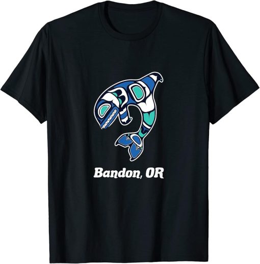 Bandon OR Native American Tribal Orca Killer Whale T-Shirt