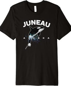 JUNEAU ALASKA Orca Killer Whale Watching Camping Vacation Premium T-Shirt