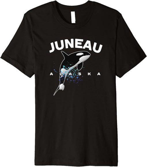 JUNEAU ALASKA Orca Killer Whale Watching Camping Vacation Premium T-Shirt