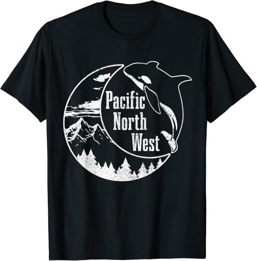 Pacific Northwest PNW Orca Whale Oregon Washington T-Shirt